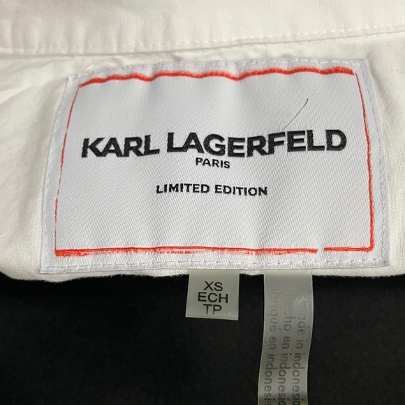 Karl Lagerfeld Paris Iconic Motif Button Down, Limited E… - Picture 16 of 17